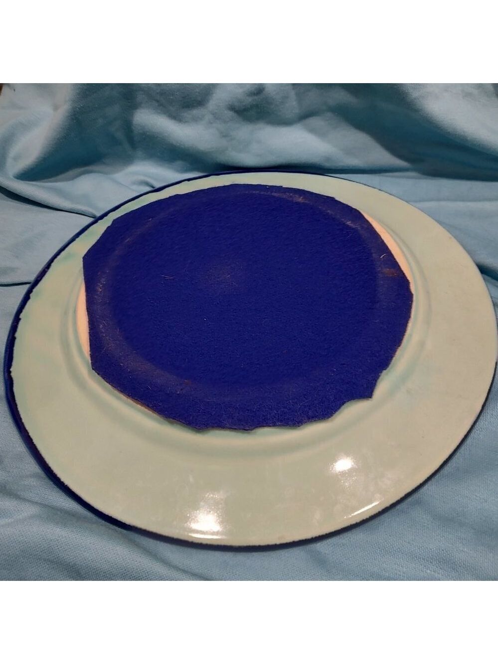 Mid Century Art Pottery Charger Abstract Decorative Plate - Picture 6 of 8